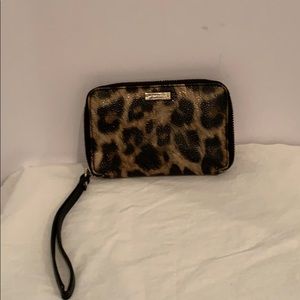 Kate Spade leopard wristlet/wallet.
